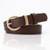 Ladies Stylish Pu Waist Belt With Metal Pin Closure For School And Leisure Styles