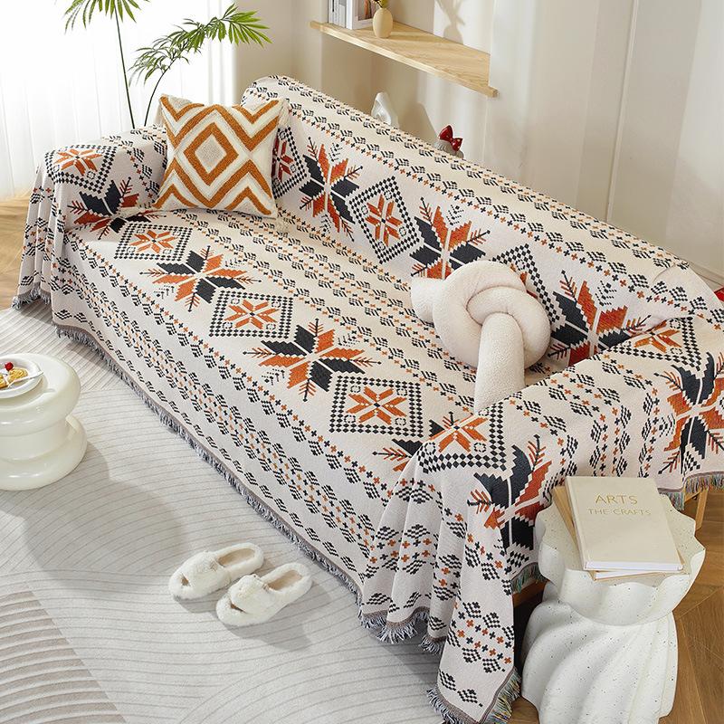 Sofa Cushion Four Seasons Universal Non-Slip Sofa Cover Modern Simple Sofa Cover All-Inclusive Universal Knitted Cover Towel