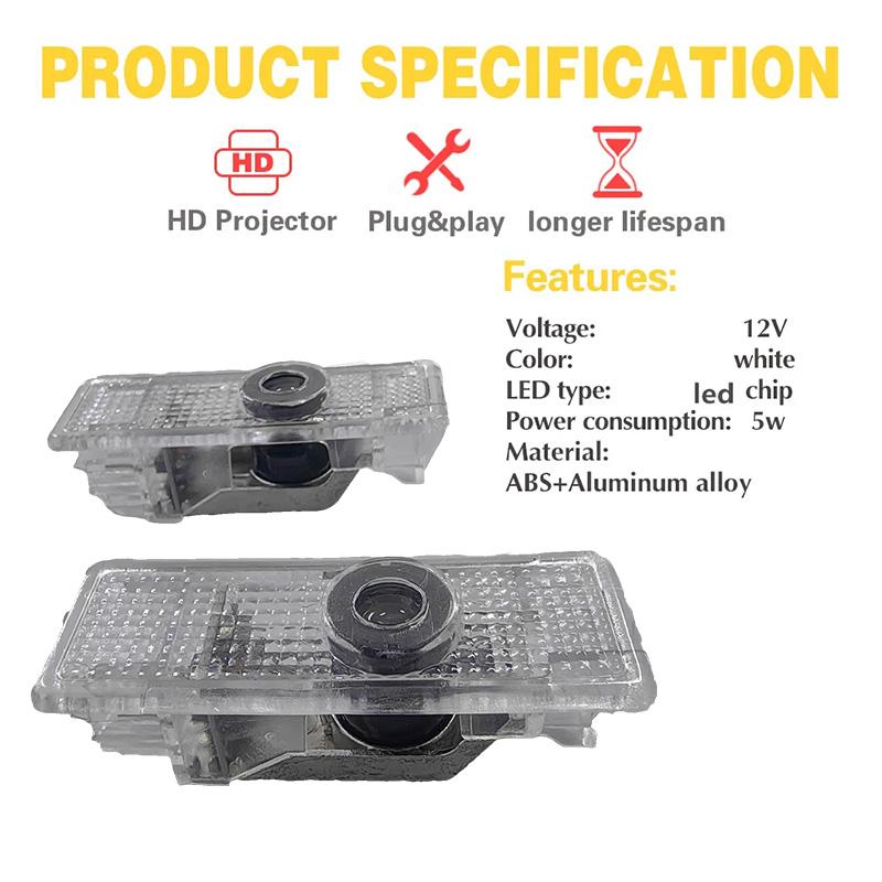 LED Car Door Welcome Light Decoration Light Car Badge logo For BMW M 1 2 3 4 5 6 7 Series X1 X4 X3 X5 M3 M4 M2 X7 M5 F30 E90 E70