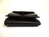 Authentic PRADA Black Leather Trifold Wallet Compact Wallet #a873  Refurbished