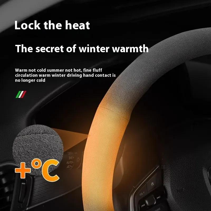 Car Steering Wheel Cover For Jeep Grand Cherokee XJ Renegade Compass Wrangler JK TJ Patriot SRT Trail Hawk Auto Accessories