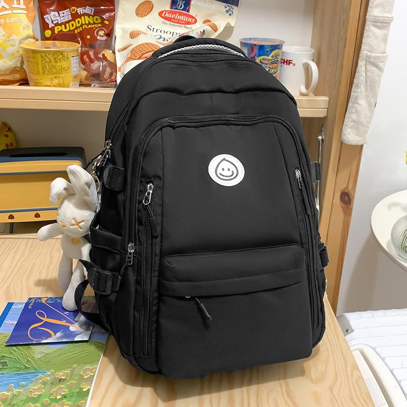 

Cute Bear Print High School Student Backpack 2023 New College Male Female Bag 36-55l