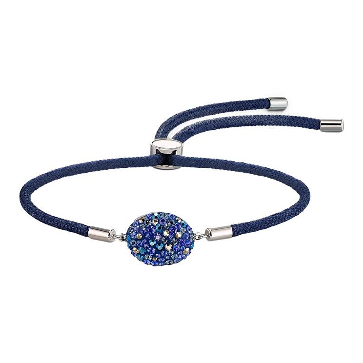 

Swarovski Oval Braided Power Stainless Steel Bracelet Women bracelet Blue 5568270 Box (Random Color)