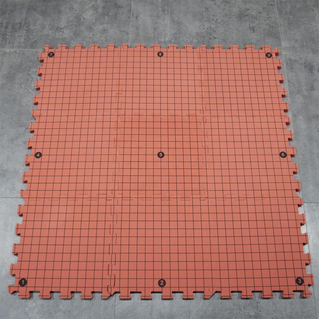 9Pcs Detachable Knit Blocking Mat 32x32cm Foam Blocking Pad Includes 100Pcs 38mm T Pin For Knitting Yarn Craft Project