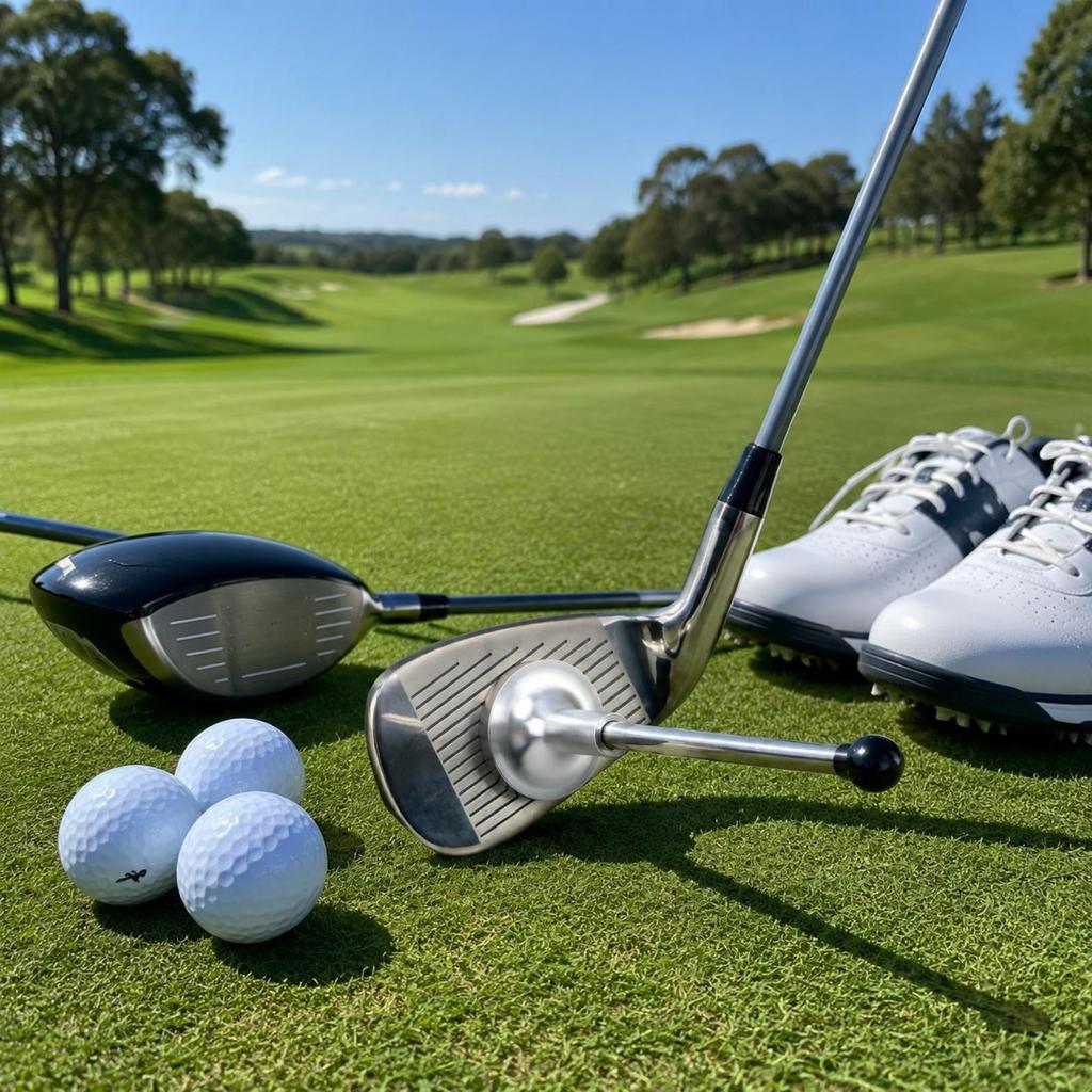 Golf Direction Indicator Easy To Use Golf Chipping Stick Swing Path Corrector Portable Swing Plane Corrector Outdoor Practice