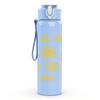 1PC Multi Sunflower Yellow Floral Group Print 750ml Color Plastic Sports Water Bottle Leakproof Flip Straw Lid Suitable for Sports Office Home Use