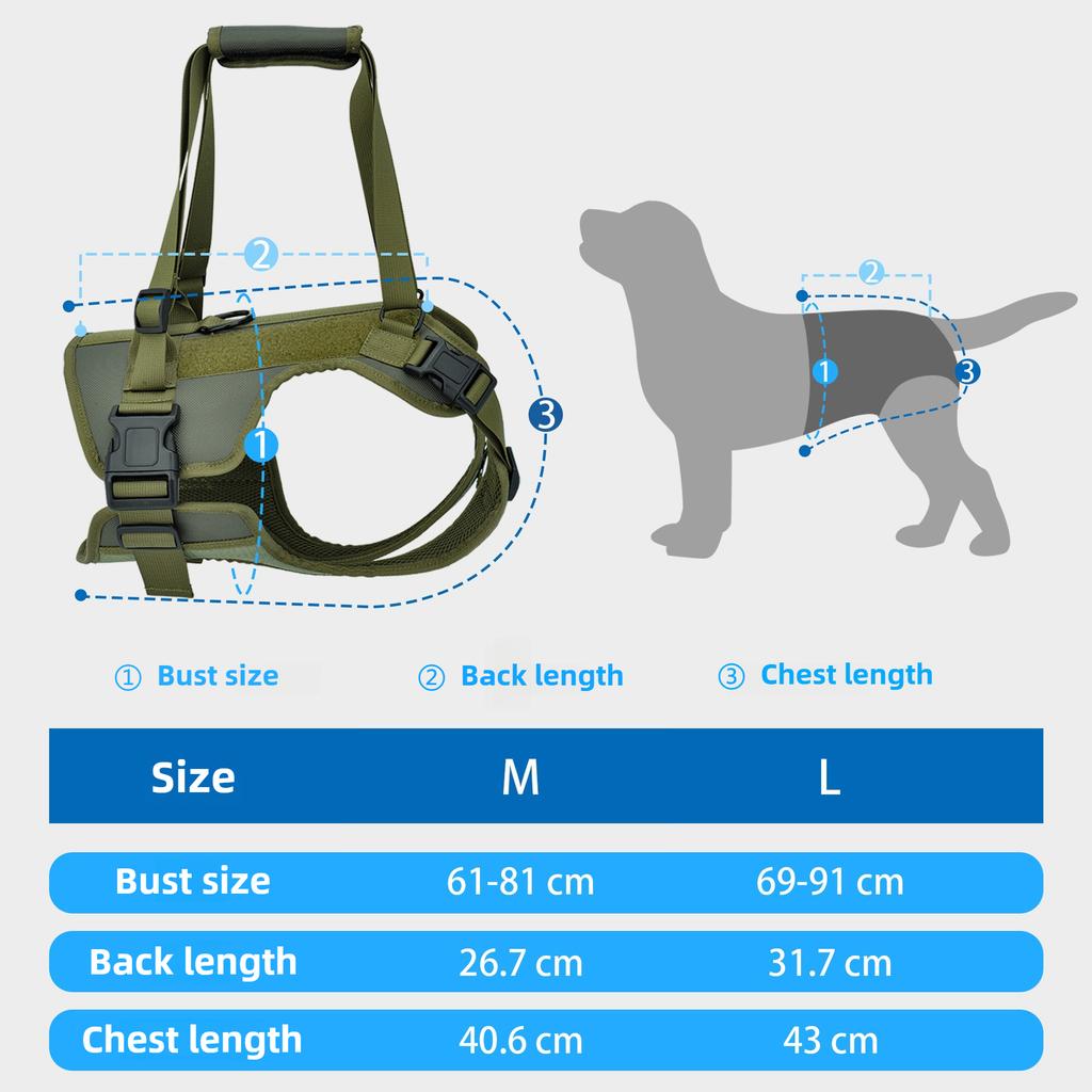 Dog Rear Leg Support Strap For Elderly Dogs, Mobility Assistance Harness For Hind Legs, Rehabilitation Lifting Aid For Senior Pets