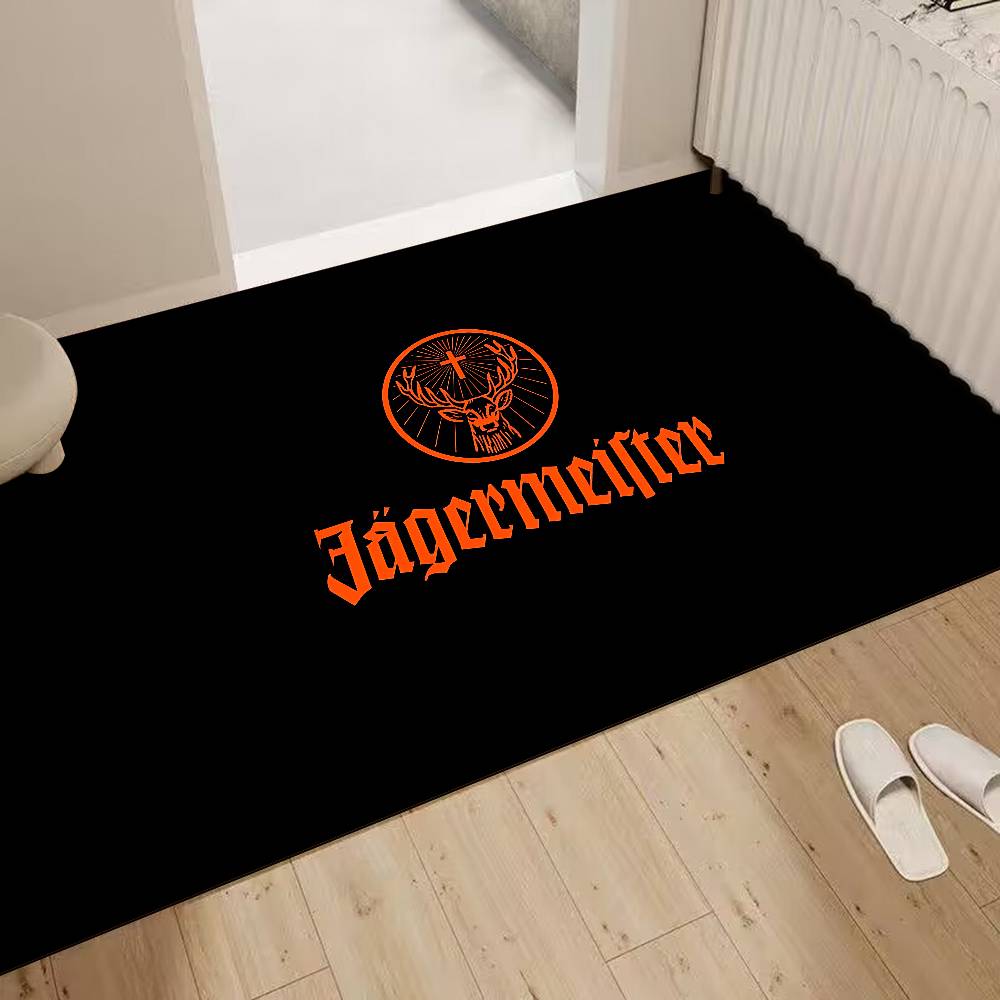 Jagermeisters logo Bathroom Mat INS Style Soft Bedroom Floor House Laundry Room Mat Anti-skid Welcome Doormat
