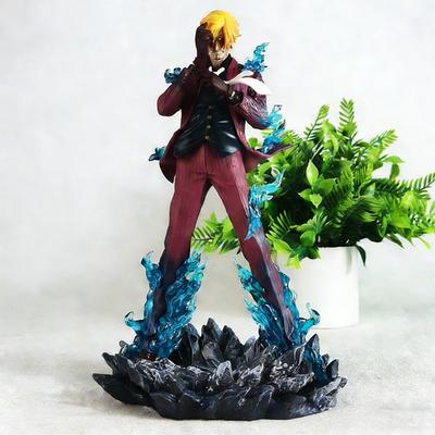 Cartoon-Charakter-Statue One Piece Ornament Tengai Sanji Handgefertigtes Anime-Modell Ausgezeichnete Wahl für trendige, niedliche Spielzeuge und Sammlerstücke