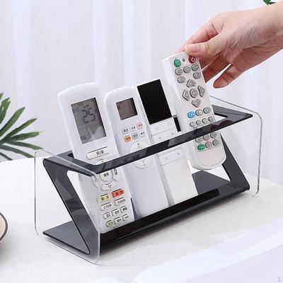 Fernbedienungshalter Acryl Schreibtisch-Organizer Display Dekoratives Regal Aufbewahrungsbox für Badezimmer