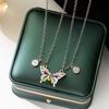 BFF Necklace Magnetic Necklaces Butterfly Pendant Choker Women's Jewelry Couple Clavicle Chain