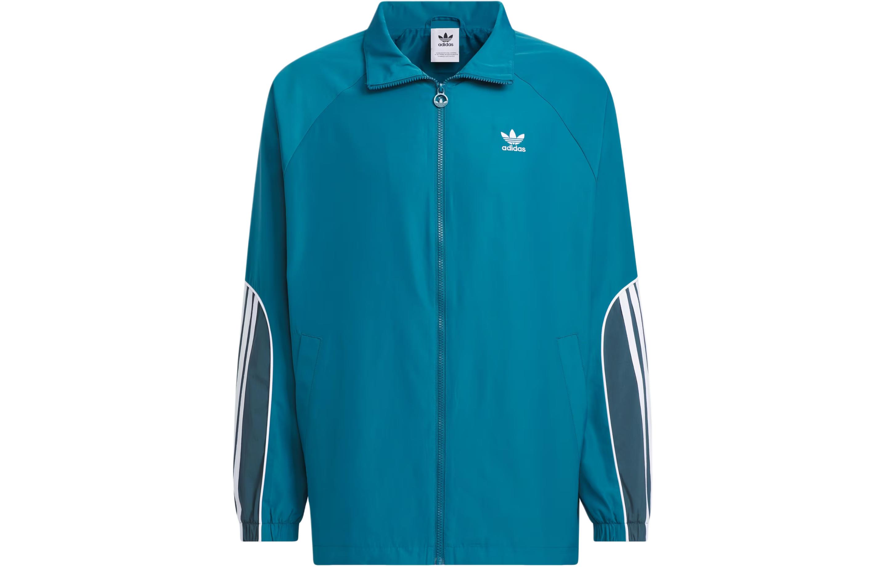 Adidas Originals 3 Stripes Coach Jacket Jackets & Coats Men s Natural Wild Duck Green JE3492 L