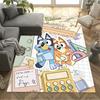 Bluey Bingo's Adventure Area Rug Suitable for Game Room Decorate room Study room Balcony Antislip Carpet Decorate Offices Spiritual Gift