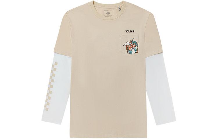 Vans T Shirts Unisex Oat Crew Neck Moderate Mock Two Piece VN0A5H9N2N1 XL