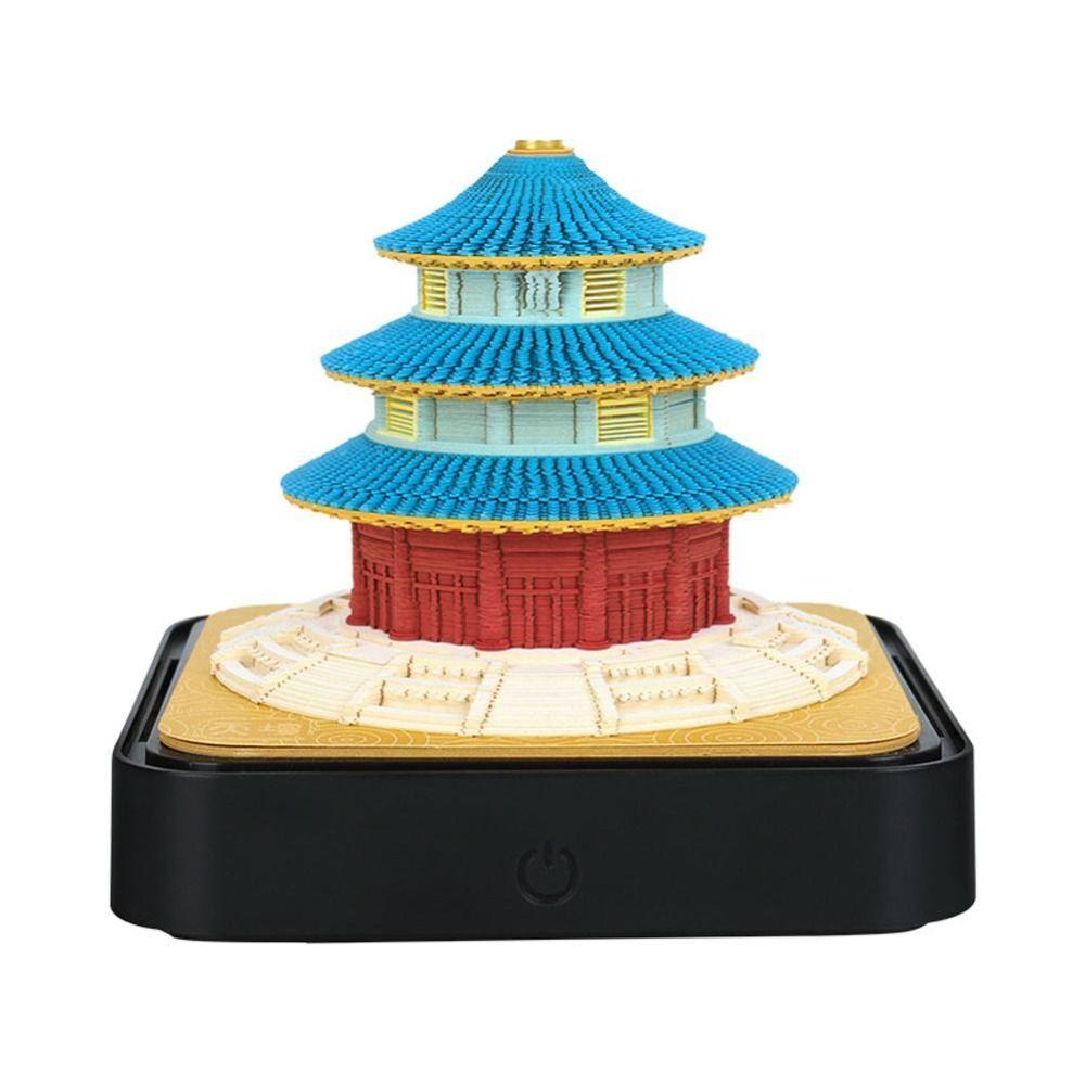 Calendrier 2026 En Papier Sculpté 3D Avec LED - Décoration Bureau, Bloc-Notes à Détacher, Cadeau Original (Panda)