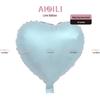 40-Inch Heart-Shaped Large Number Balloon, Baby Pink/Blue for Birthdays
