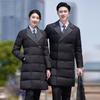Teluoman Black Suit Collar Professional Padded Winter Coat