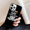 Gay Lesbian Lgbt Rainbow quotes Phone Case Cover for iPhone 17 Air 16 15 14 13 11 12 Pro Max Plus Fundas Coque