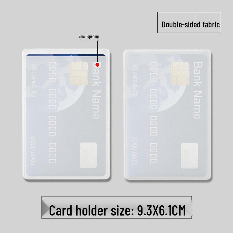 In-Stock Silver RFID Card Holder: Anti-Scan, Anti-Demagnetization, Anti-Theft NFC Bank ID Aluminum Shield