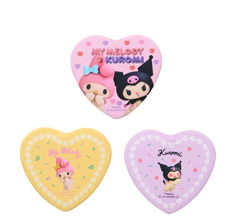 

Sanrio My Melody & Kuromi Набор значков в форме сердца из 3 штук Япония НОВЫЙ