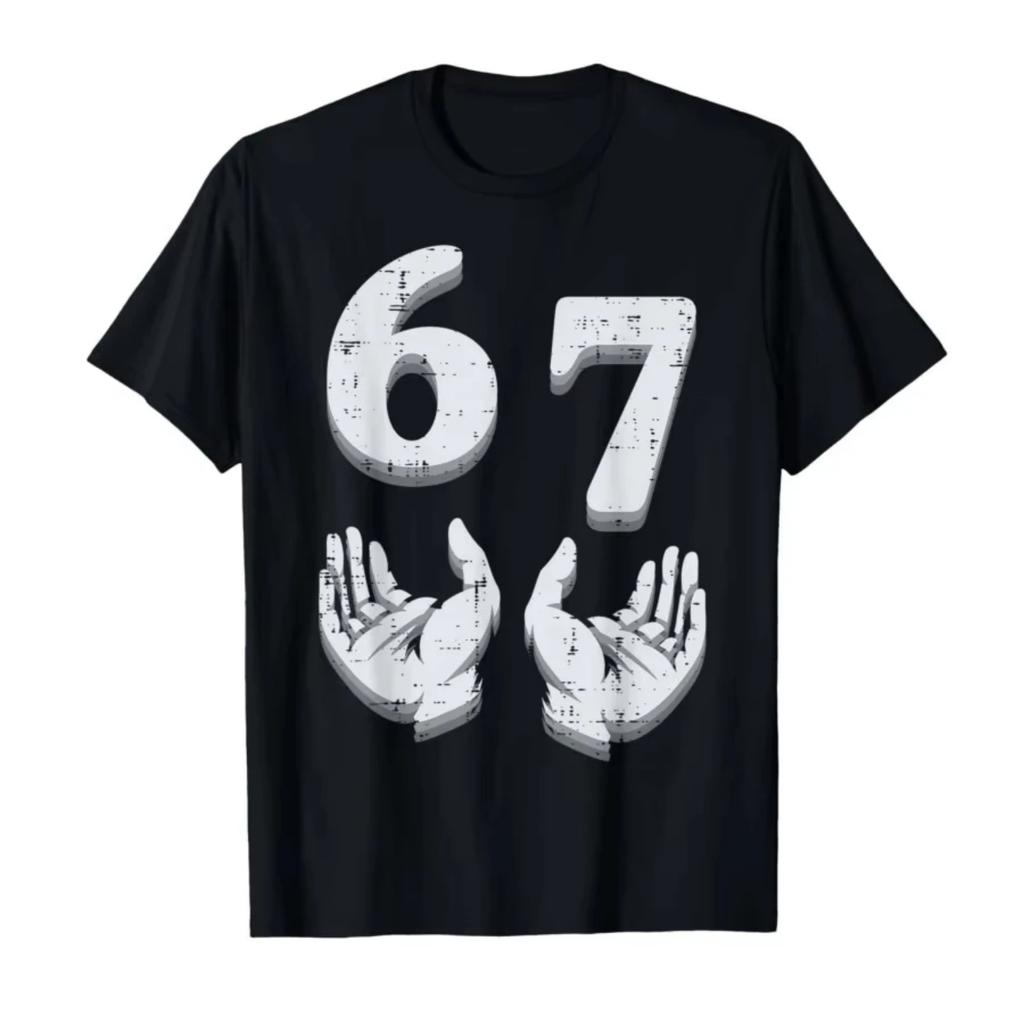 67 Meme Funny 6 7 Men Women Kids Boys Girls Youth T-shirt for Men Women 100% Cotton T Shirts Short Sleeve Tops 1006-1