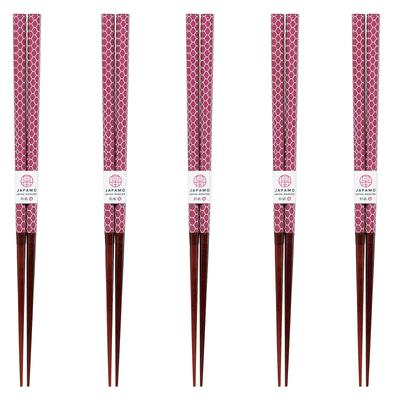 Happy Set of Made In PID3992 J-kitchens Chopsticks, 5, Material Wood, Chopsticks, Japan,