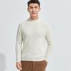 Men's Loose-Fit Semi-High Neck Cashmere Sweater for Autumn/Winter - Business Casual Style