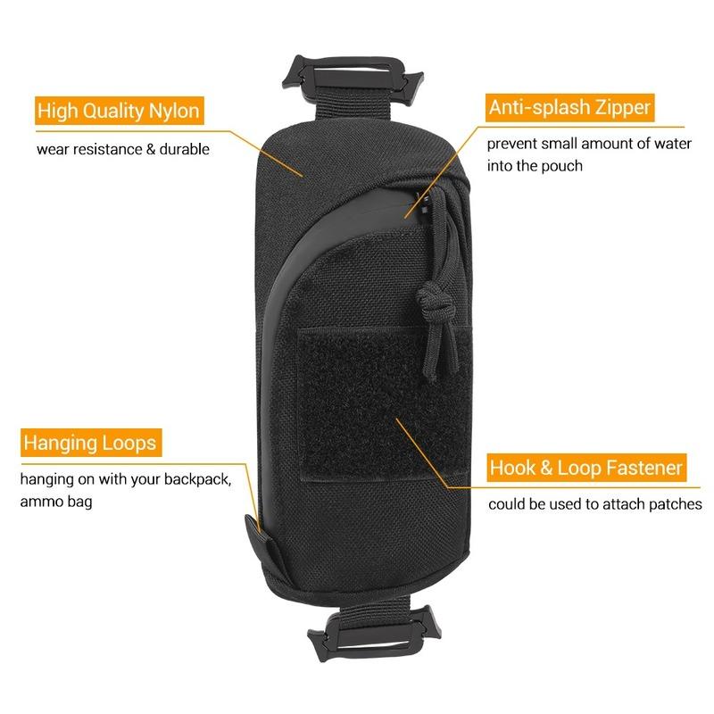 1Pc Tactical Pouch Military EDC Tool Bag Phone Pouch Hunting Accessory Bag Shoulder Strap Pack Compact Bag for Outdoor Sport