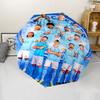 Manchester City Theme Automatic Umbrella, Lightweight & Portable, 8 Rib, Perfect for Outdoor Travel, Birthdays, Christmas, Gifts.