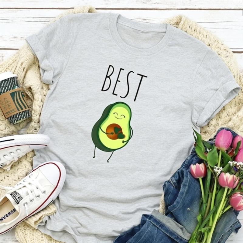 

Best Avocado Graphic Tshirts Couple Funny Anniversary Gifts Wedding Matching Tshirts Valentine Gift Regular Short Sleeve 3XL