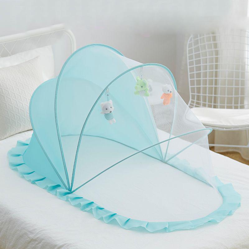Baby Bed Mosquito Net Foldable Full Coverage Bed Mosquito Netting For Baby Portable Breathable Infant Newborn Crib Mosquito Nets