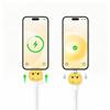 Cartoon Cat Auto Disconnect Adapter Auto Disconnect Power Separator  Phone Charging