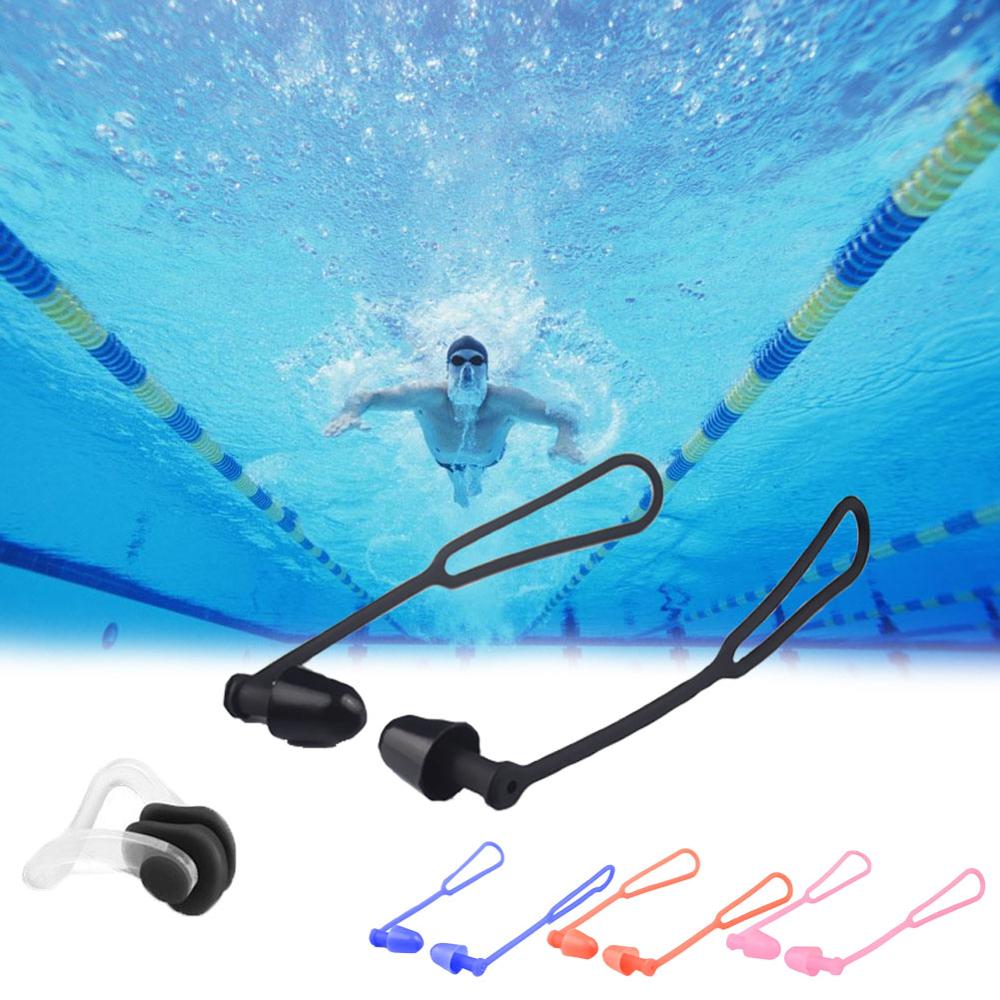 

Плавание Беруши Водонепроницаемый зажим для носа Предотвращение шума воды Защита Беруши Мягкая силиконовая плавательная принадлежность для дайвинга