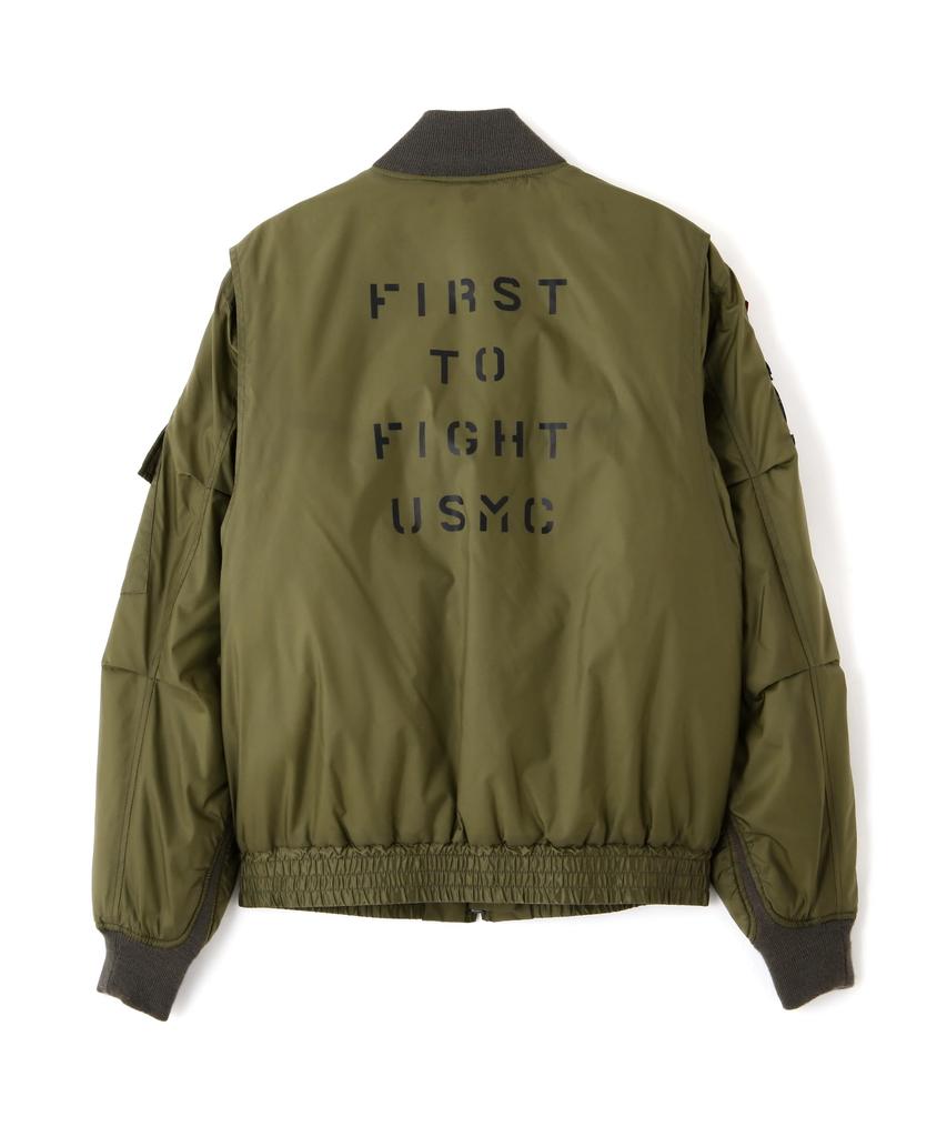 AVIREX USMC LIGHT WEP JACKET Men's L 310 Olive 783-5252013
