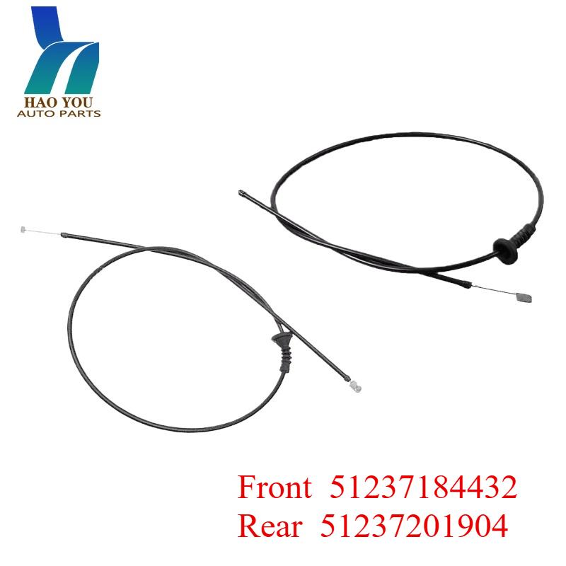 51237184432 5123704 Front and Rear Hood Latch Lock Release Cable For BMW E88 E93 E82 120i 320i M3 X1 Front  51237184432