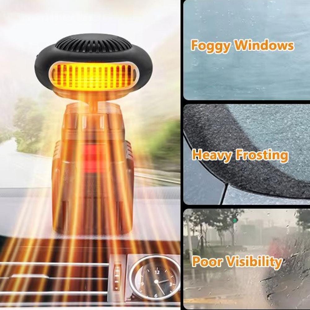 Portable Small Space Heater Battery Powered Desktop Heating Fan Adjustable Household Heater Fan For Cold Weather