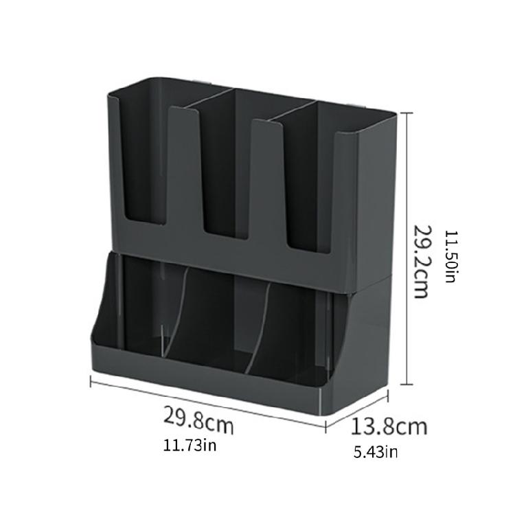 Modern Cup Storage Solution Multilayer Shelf With Open Front Design For Family And Commercial Use