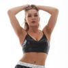 Womens Shiny Metallic Bustier Tanks Top Spaghetti Strap Camisole Vest Bra  for Party Club