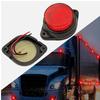 APSMOTIV 10-Pack RED Round LED Side Marker Clearance Lamp Heavy Truck Lighting Universal Fit Led Marker Lights Trailer
