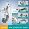 Spray Gun Flushing Valve One In and Two Out Faucet Angle Valve High Pressure Water Gun Toilet Water Separator Bathroom Water Separator Electropl