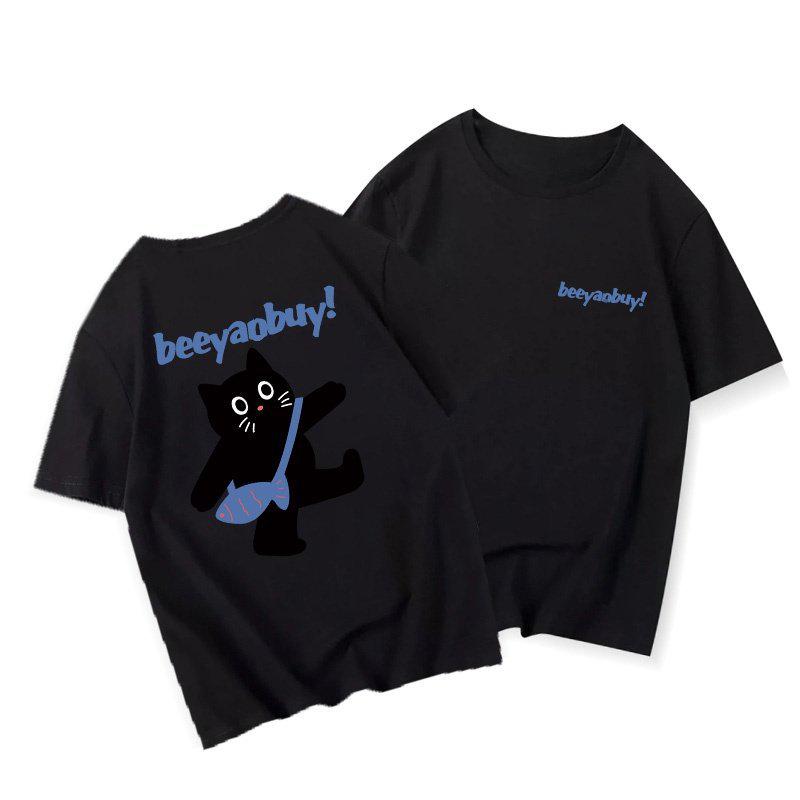 Women's 2026 American Style Oversized 100% Cotton Short Sleeve T-Shirt - Versatile Summer Mid-length Trendy Wear