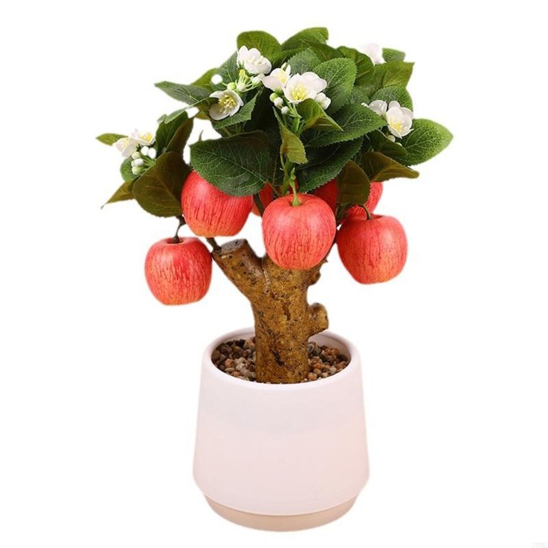 J0MC Artificial Simulation Fruit Branch Faux Miniature Fruit Stem Realistic Tree Branch Model for Office Desk Decors