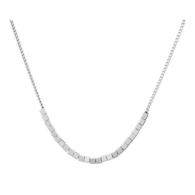 

Ожерелье из квадратных бусин, дизайн высокого класса, подвеска из ракушки, женские украшения в подарок