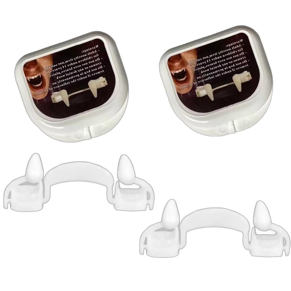 Halloween Vampire Zombie Teeth Makeup Ball Props Bloody Dentures Party