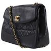 CHANEL Matelasse Shoulder Bag ChainShoulder vintage black lambskin Women Used