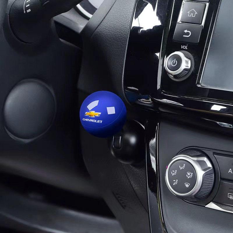 1Pcs Car Logo Push Start Button Lever Creative Protective Cover for Chevrolet Camaro Trax Blazer Cavalier Onix Aveo Silverado Malibu Captiva
