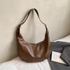 PU Hobo Bag Women's Fashion Shoulder Tote with Soft Texture Large Capacity Casual Everyday Handbag