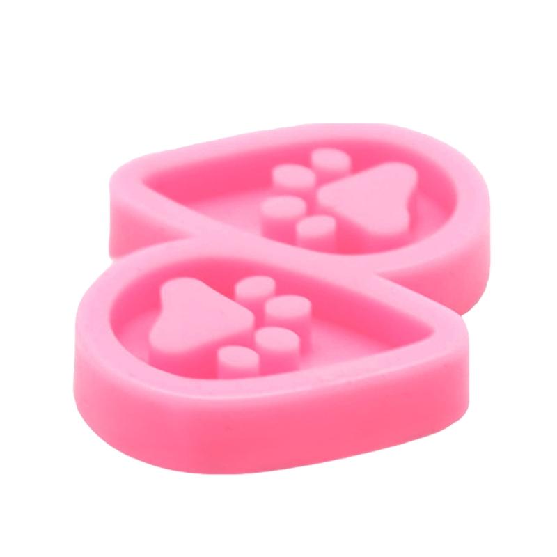 DIY Basteln Schmuck Schlüsselanhänger Form Hunde Pfote Ohrringe UV Epoxidharz Form Handgefertigte Ohrringe Ohrhänger Silikonform
