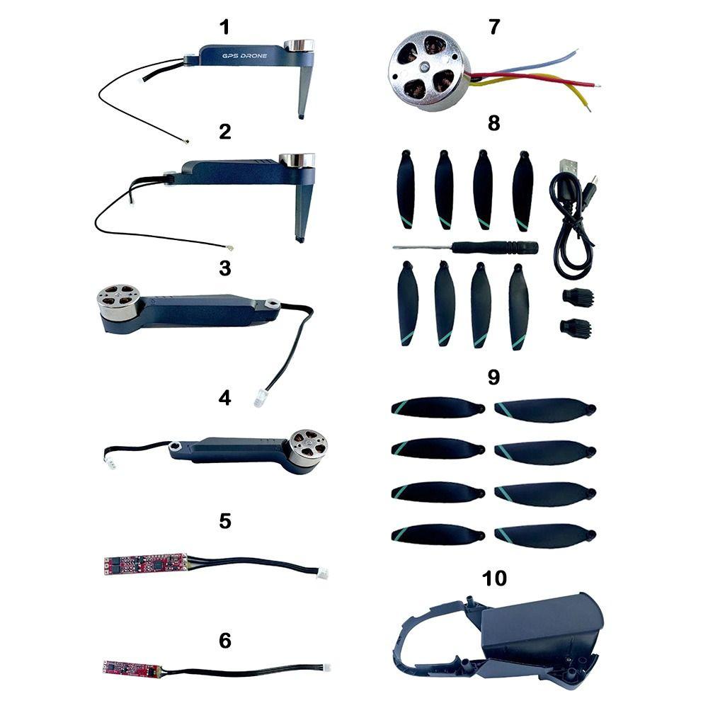 Plastic Wind Blade Kit Accessories 10 Styles Brushless Motor  for L200 PRO MAX