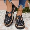 Damen Polka Dot Canvas Loafer